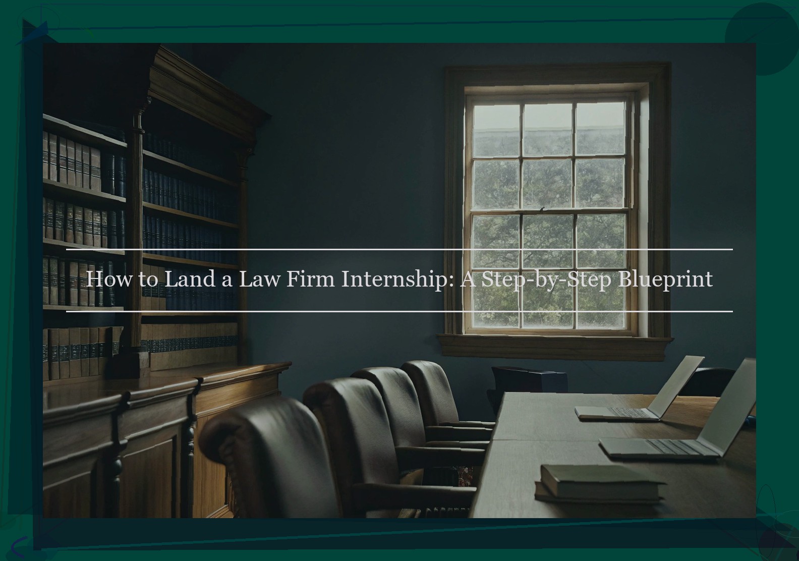 How to Land a Law Firm Internship: A Step-by-Step Blueprint